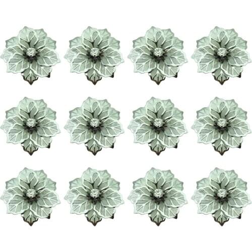 Ring Napkin Hollow Out Golden Fashion Simulation Durable New 12PCS Sale Alloy For Wedding Party Dinner Table Decor