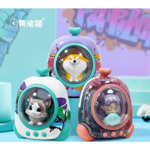 Space Backpack Bluetooth Speaker Desktop Decoration Hand-made Gift Cute Mini Portable Wireless Speaker Sound System 3D Stereo