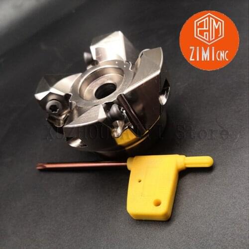MFWN90 50-22 4-edge 90-degree double-sided hexagonal heavy cutting face milling cutter head for WNMU080608/WNMG080608EN blade