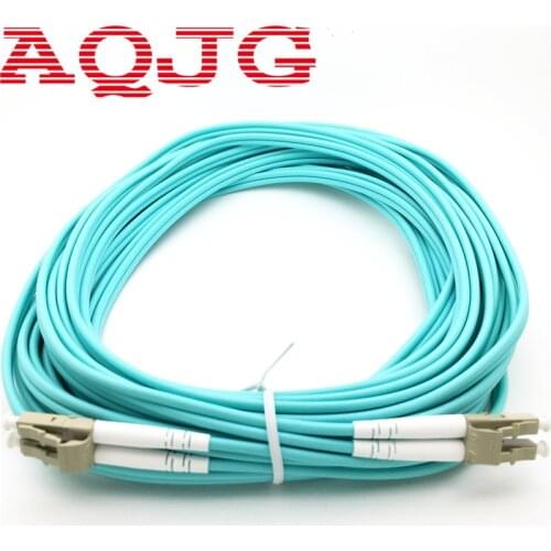 LC-LC LC/UPC-LC/UPC Multi-Mode OM3 Fiber Cable Multimode Duplex Fiber Optical Jumper Patch Cord 3M 5M 10M 25m AQJG