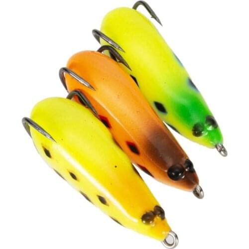 3pcs/set Silicone Fishing Bait Fishing Lure Set With Spotted Painting Fishing Tackles Outdoor Sports 3D Eyes Lures 3 Colors