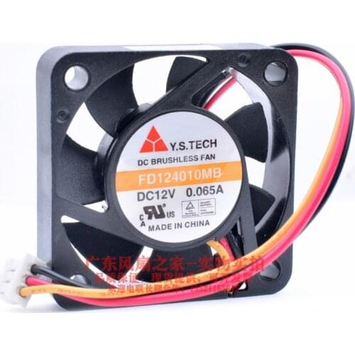 Original FD124010MB-H 12V 0.06A 4CM 4010 Ball fan