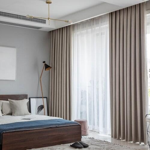 Chicity Solid Blackout Curtains For Bedroom Finished Drapes Curtain for living room and kitchen Custom Made