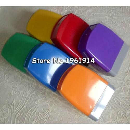5Pcs Rectangle 3313mm Mix Color Holder plus Rubber Pad for Photosensitive Portrait Flash Stamp Machine
