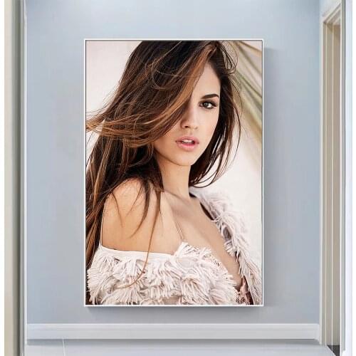 Silk Cloth Wall Poster Eiza Gonzalez Art Home Decoration Gift