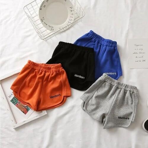 Boys Pants Childrens Sports Shorts Childrens Solid Outerwear Short Pants Female Baby Summer Baby Clothes Kids Loose Hot Pants