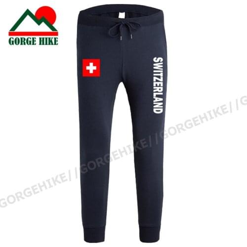 Swiss Confederation Switzerland CHE CH Confoederatio Helvetica mens pants jumpsuit sweatpants fitness Sports nation leggings new
