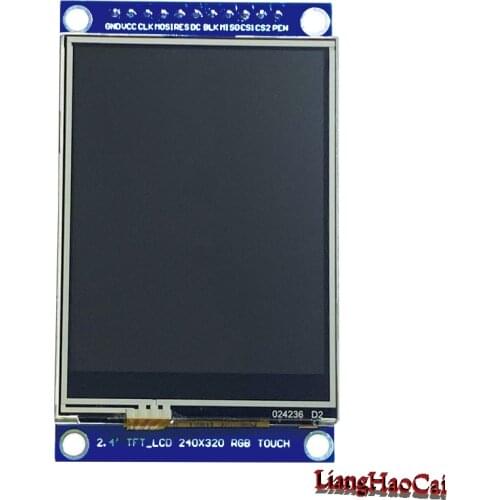 STM32 module 2.4 inch SPI 240X320 ILI9341 wide view LCD display module PCB base board XPT2046 Touch chip LED Backlight 18 Pin