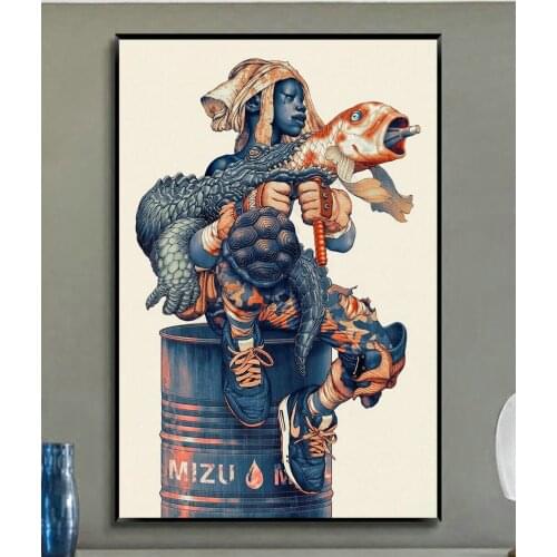 W375 Silk Fabric Poster Wall Art Decor Trippy - Digital Miscellaneous Psychedelic Fashion Decoration Bright Christmas Gift