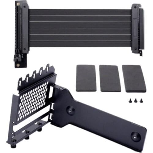 Anti Interference GPU Extension Line Computer PCI-E X16 Vertically VGA Card Graphics Card Bracket Set Suit 7 Slot Mount