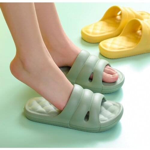 2021 Women Platform Slippers Soft EVA Lovers Summer Shoes Light Weight Female Male Indoor Bathroom Slipper Ladies Home Slides