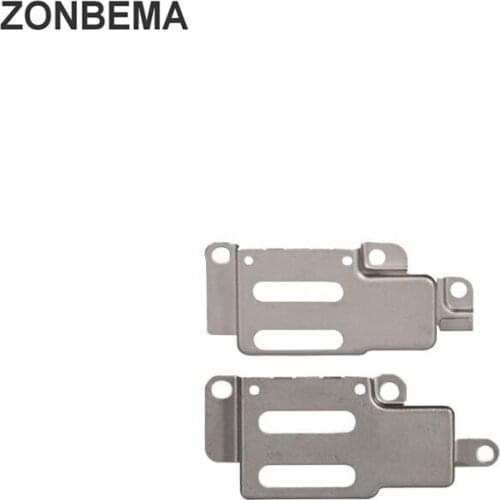 ZONBEMA 10pcs Ear Earphone Speak Spacer Metal Holder Bracket For iPhone 5 5S 7 8 6 6S Plus Earpiece Speaker Metal Cover Bracket