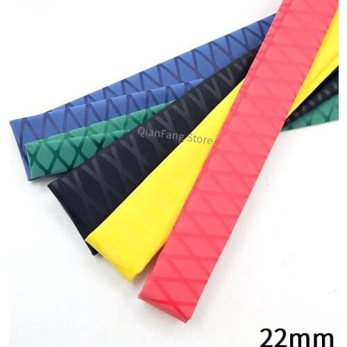 1M 22mm Anti Slip Heat Shrink Tube for Fishing Rod Bicycle Wrap Electric Insulation Nonskid Waterproof Handle Racket Grip Sleeve