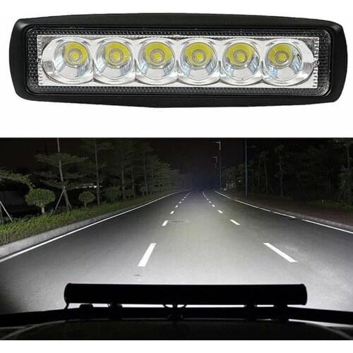 1Pc 18 W Drl Led Spot Flood Light Worklight 6000 K Led Werklampen 4WD Ute Suv Truck
