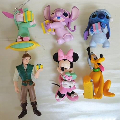1PCS 8CM Disney Prince stitch Minnie mouse piggy Pluto Christmas limited pendant packing bulk cargo