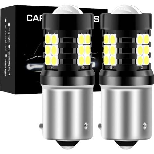 2x mini P21W 1156 BA15S Led Bulb BAU15S PY21W 1157 BAY15D P21/5W W21/5W T20 7443 T25 3157 Car Turn Signal Lamp 1500LM Auto Bulb