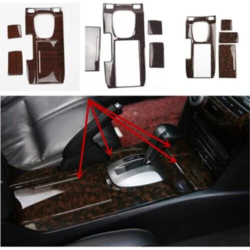 4pcs/lot ABS carbon fiber grain or wooden grain gear panel decoration cover for 2008-2013 HONDA Accord 8 MK8