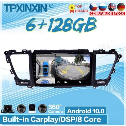 6G+128G Android 10 For Kia Carnival 2015-2019 Car Multimedia Player Recorder Stereo Radio GPS Auto Audio Navigation Host 360 HD