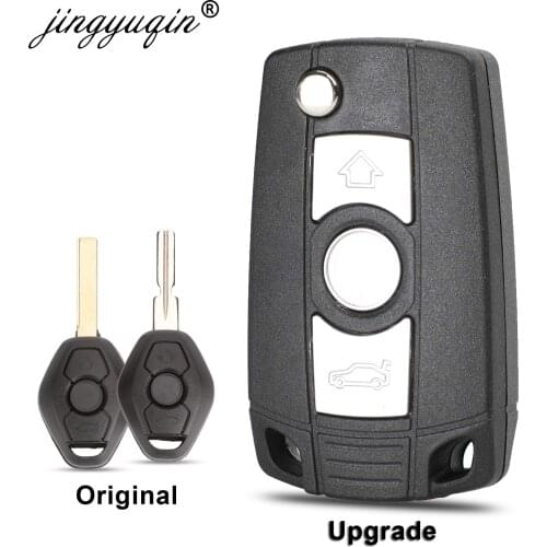 3 Buttons Flip Key Shell for BMW E36 E38 E39 E46 E53 E60 E61 E63 E64 E81 E83 E85 E86 1/3/5/7 Series X3 X5 Z3 Z4 Remote Fob Case