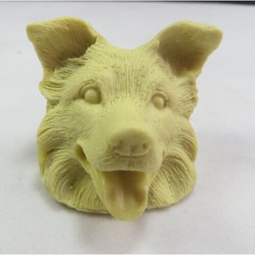DW0004 Silicone Mold dog head Silicone Soap Mold 3D handmade Food Grade candle molds cake decorating toos PRZY free shipping