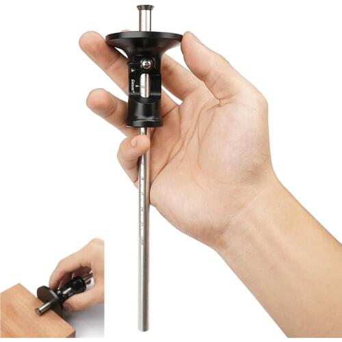 Parallel Line Drawing Mortise Measuring Gauge with Carbide Blade Woodworking Scribe Tools Linear Scriber Ruler