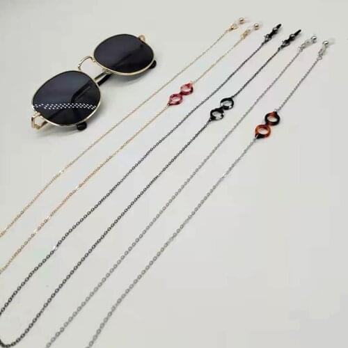 Round Glasses Charm Reading Eyeglasses Chain Sunglasses Holder Cord Lanyard Eyewear Retainer for Men Women Gift