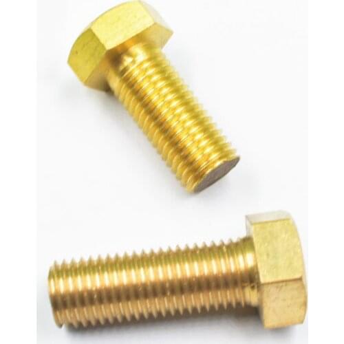 5pcs M6 brass hex screw bolts home decoration bolts screws 45mm-60mm length