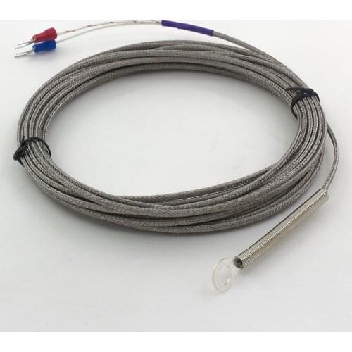 FTARR01 K E type 7m metal screening cable 5mm 6mm diameter hole ring head thermocouple temperature sensor