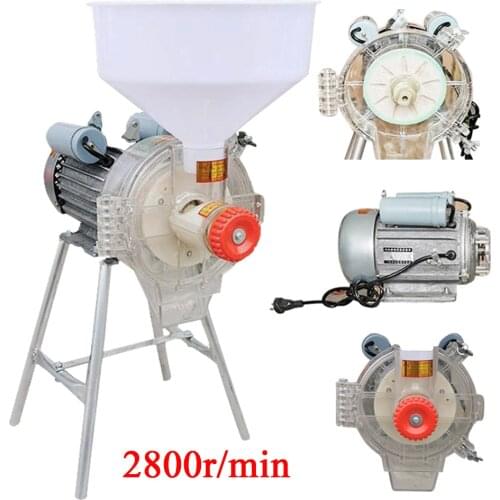 Wet&Dry Electric Mill Cereals Grinder Flour Feed Rice Corn Grain Coffee Wheat Commercial Heavy Duty Multifunction Powder Machine