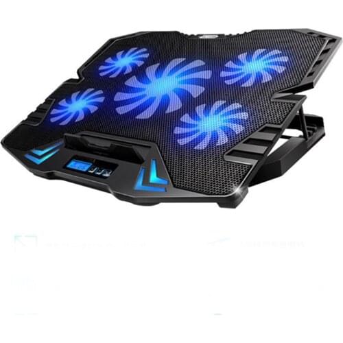 Cooler Notebook Cooling Pad Gaming Cooler Stand Silent Powerful Air Fans 2 USB Ports Stand for Laptop