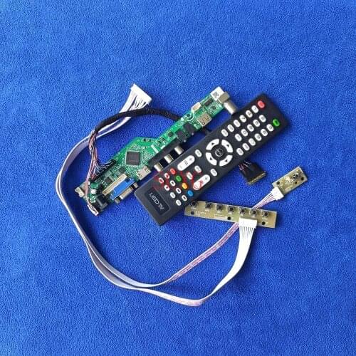 Fit CLAA140WB01/CLAA140WB01A/CLAA140WB11A Analog Screen drive board 1366*768 Kit HDMI-compatible USB AV VGA 40 Pin LVDS LCD/LED