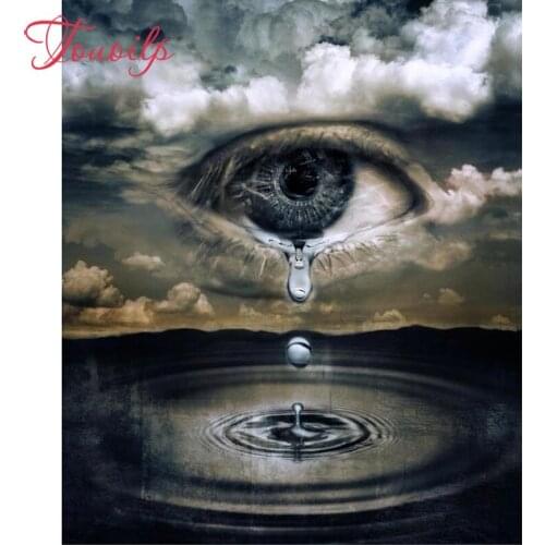 100% Full 5D Diy Daimond Painting Tears Scenery 3D Diamond Painting Full Round Rhinestones Diamant Painting Embroidery Decor