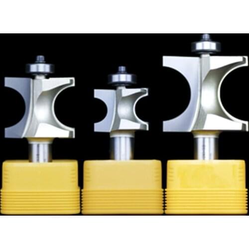 Arden Half Round Wood Router Bits with bearing, edge trimming machine bakelite milling cutter 1/2" 12.7MM Shank