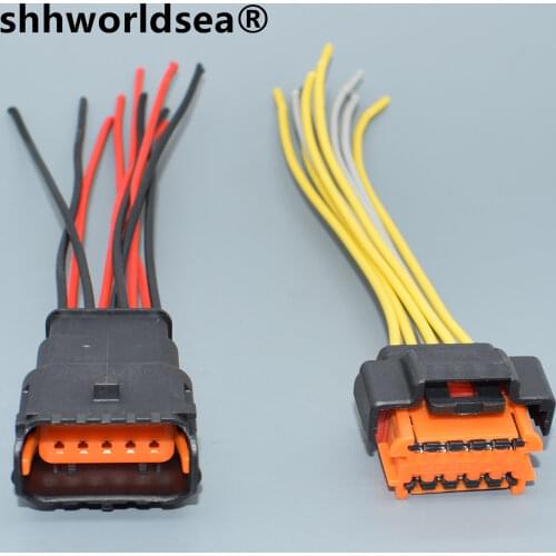 Shhworldsea 10pin auto socket Headlight bulb plug 407 408 for Peugeot