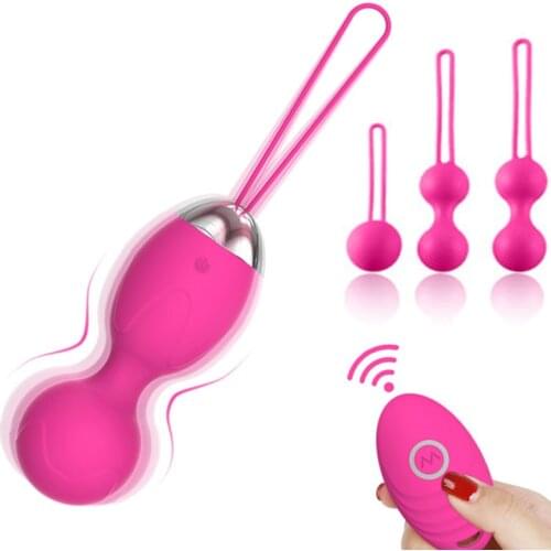 Silicone Kegel Ball Vagina Tighten Exercise Vaginal Balls Wireless Remote Control Vibrating Eggs Ben Wa Ball Sex Toys for Women