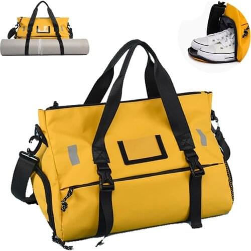 Sports Fitness Bag Womens Exercise Portable Multi-functional Dry Wet Separation Travel Bag Training Bag 2021