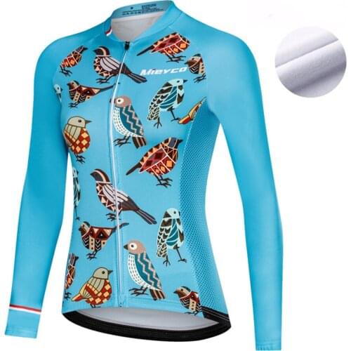 Mieyco Cycling Jersey 2020 Maillot Ciclismo Racing Mtb Long Sleeve Winter Fleece Cycling Jersey Women Pro Team Cycling Clothing