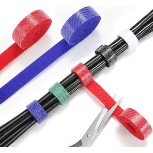 1M 3M 5M Cable Organizer Wire Winder Holder Earphone Mouse Cord Clip Protector USB Cable Management Wiring Harness