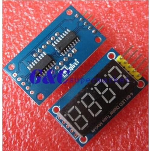 1PCS 4 Bits LED Digital Tube Display Module four serial module 595 drives diy electronics
