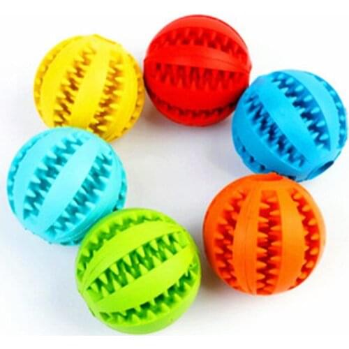 1Pcs Dog toys thing pet big Tooth Clean Ball Food Extra-tough Rubber Soft Pet Funny Interactive Elasticity Ball Chew