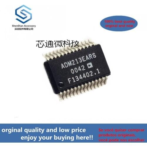 10pcs 100% orginal new ADM213EARS ADM213 SSOP-28 EMI/EMC-Compliant, ±15 kV ESDProtected, RS-232 Line Drivers/ (can work perfect)