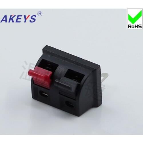 10 Pcs Connection clamp 2-bit high-quality audio wiring clamp fast clamp aging test clamp WP2-27 square external wiring seat