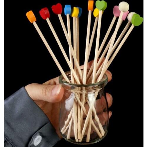 12Pcs Mini Heart Shape Cake Toppers Cupcake Topper Flags For Wedding Kids Birthday Party Supplies Cake Decoration