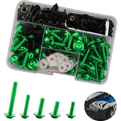 173 PCS/Set CNC Alloy M8 M7 M6 M5 Fairing Bolts Kit Bodywork Screws Nut For Motorcycle 6 colors