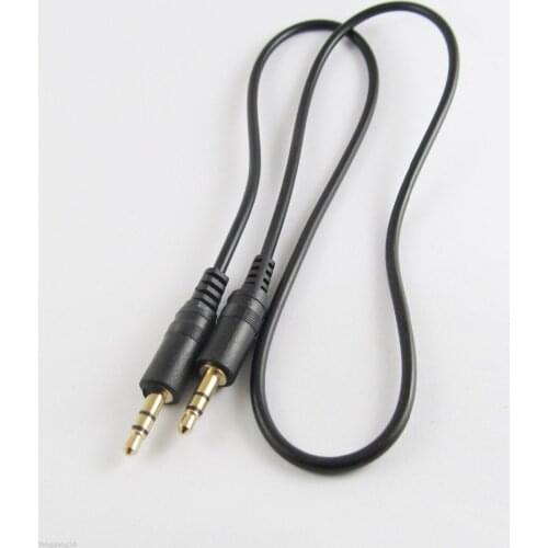 5pcs Gold Plated 3.5mm Stereo Plug Male To Male Audio AV Sound Cable for TV 50cm
