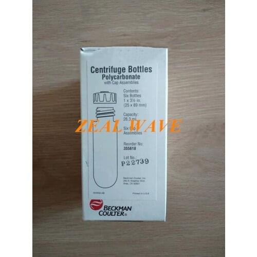 Authentic Licensed 355618 Beckman 26.3ml Ultracentrifuge Tube With Lid 6Pcs/Box