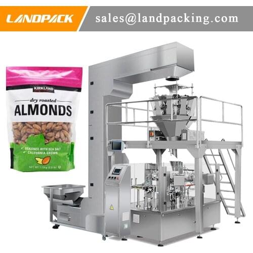 Almond Automatic Vertical Zipper Pouch Packing Machine