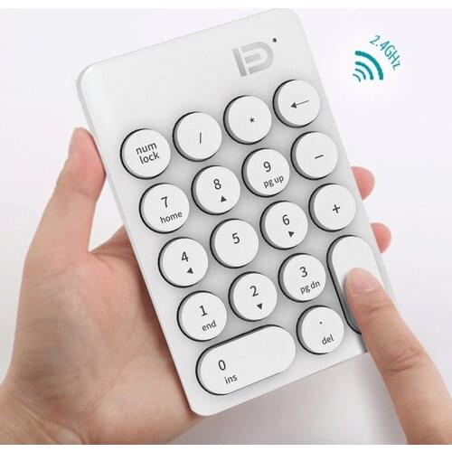 Wireless Number Keypad Accounting Keyboard ireless Digital Keyboard USB Number Pad 18 Keys Mini Numeric Keypad For Laptop PC
