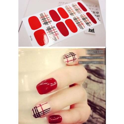 Glitter Gradient Color Sticker French Full Nail Wraps Nail Polish Stickers Japanese Nail Art Manicure Predesigned D07