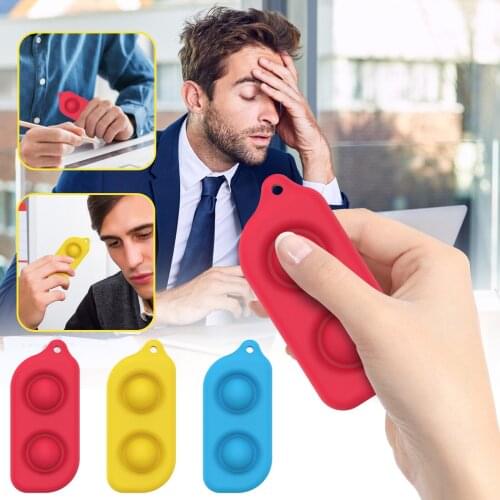 Fidget Toys Butterfly Simple Dimple Fidget Toy Anti-Stress Sensory Toy With Keychain For Kids Or Adults Relieve Anxiety игрушки